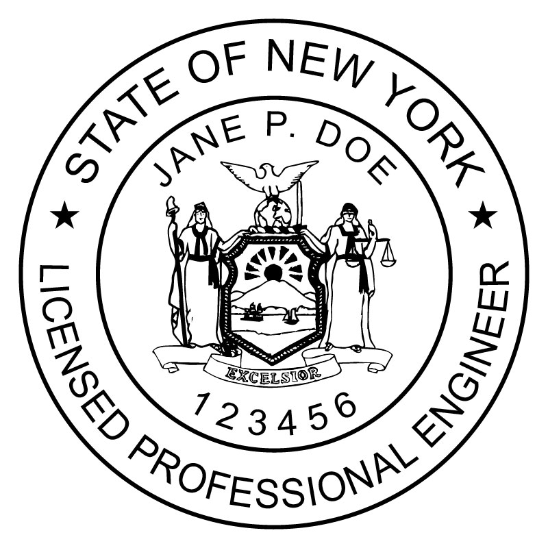 Self-Inking New York PE Stamp - State Board Approved | Ess