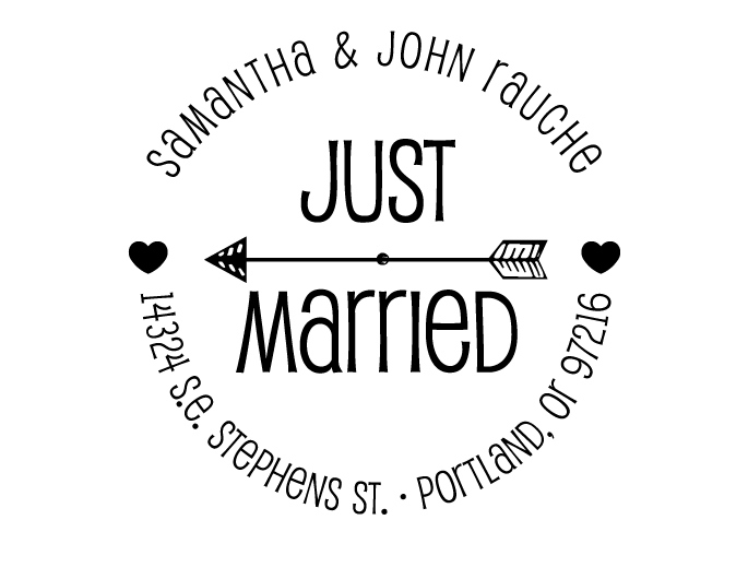 just married sign clipart