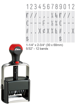Uxcell Detachable Number Stamps Numeral 0-9 Number Stamp Combination Set  Number Stamper Font Size 13x8mm, 2 Set