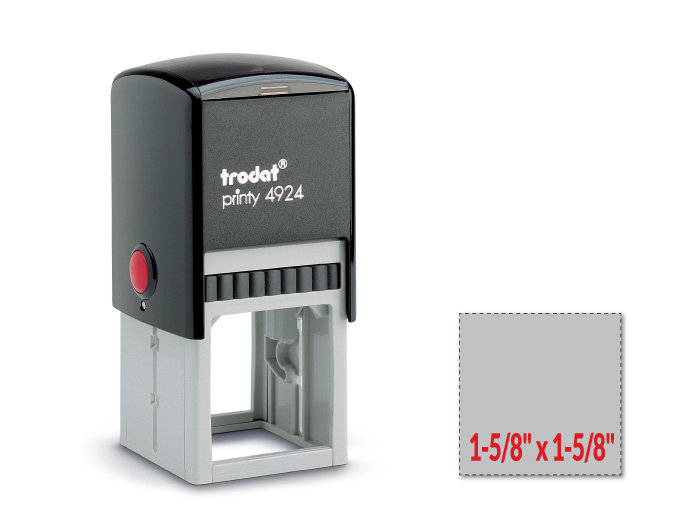 Trodat 4924 self-inking stamp is a custom self-inking stamp. High quality plastic deliver a perfect impression.